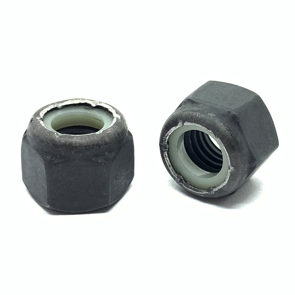 7/16"-20 Grade 8 Hex Nylon Insert Lock Nuts Phos & Oil