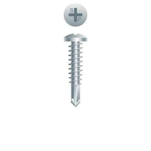 #6 Strong-Point Pan Head 6-20 x 3/8, PH, Zinc