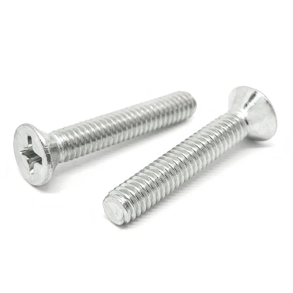 #6-32x1-1/2" Stainless Steel Phillips Flat Head Machine Screws Steel