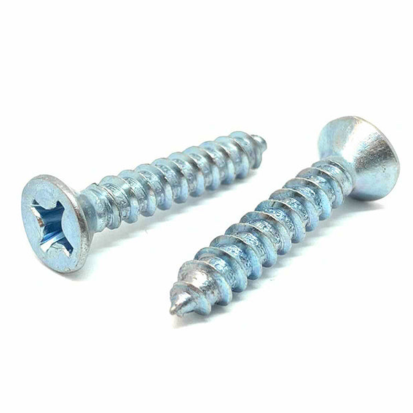 #14x3/4" Phillips Flat Head Type AB Self Tapping Sheet Metal Screws Zinc