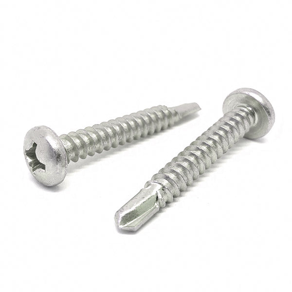 #14x3/4" Stainless Steel Phillips Pan Head #3 Point Self Drilling Screws