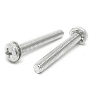 #8-32x5/8" 410 Stainless Steel Internal Tooth Sems Phillips Pan Head Machine Screws