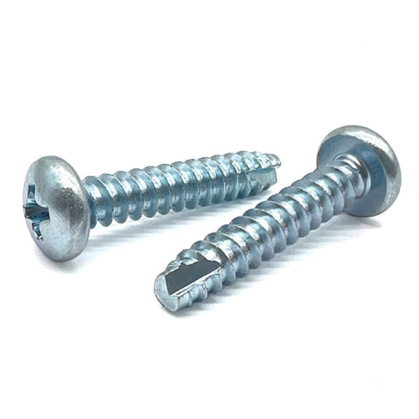 #10-16x3/8" Phillips Pan Head Type BT Thread Cutting Screws Zinc Clear