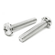 #6-32x1-1/4" 410 Stainless Steel External Tooth Sems Phillips Pan Head Machine Screws