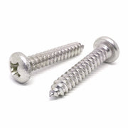 #14x1-3/4" Stainless Steel Phillips Pan Head Type A Self Tapping Screws