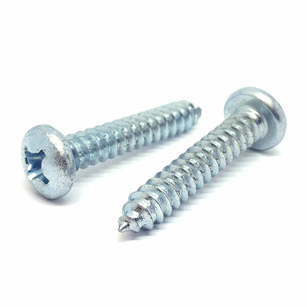 #8x3" Phillips Pan Head Type AB Self Tapping Sheet Metal Screws Zinc