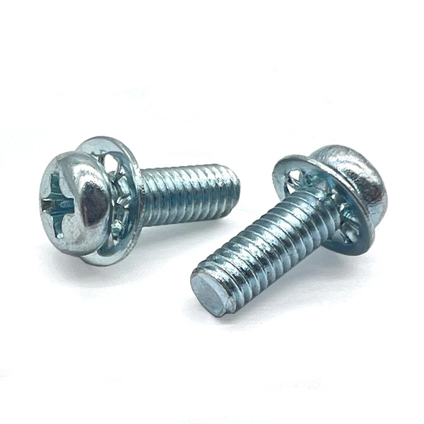 #10-32x5/8" Internal Tooth Sems Phillips Pan Head Machine Screws Zinc