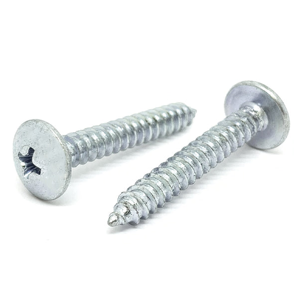 #8x1" Phillips Truss Head Type AB Self Tapping Sheet Metal Screws Zinc
