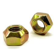 M12-1.75 Class 10 Hex Top Lock Nuts Coarse Thread Zinc Yellow