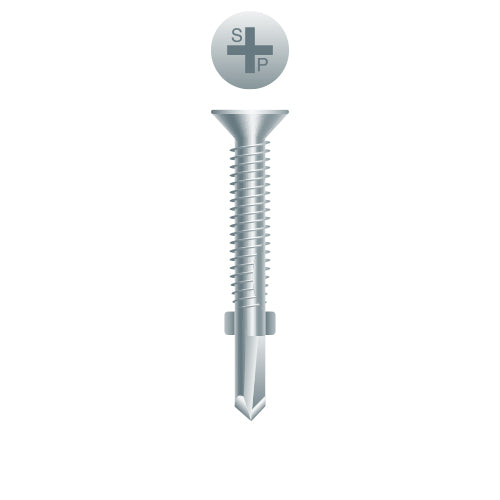 #1/4 Strong-Point Flat Head Reamer 1/4-20 x 3-1/2, PH, Zinc
