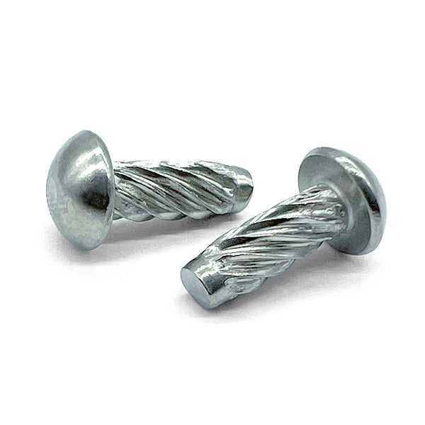 #10x3/8" Metallic Round Head Type U Drive Screws Zinc Clear