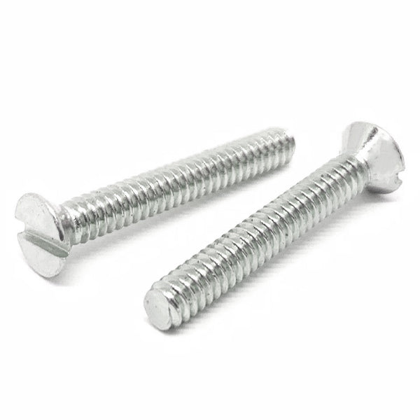 #8-32x1-1/2" Stainless Steel Slotted Flat Head Machine Screws Steel