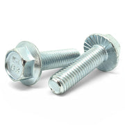 M12-1.75x40 Class 8.8 Hex Serrated Flange Bolts Zinc Clear