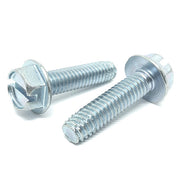1/4-20x1/2" Slotted Hex Washer Head Type F Thread Cutting Screws Zinc