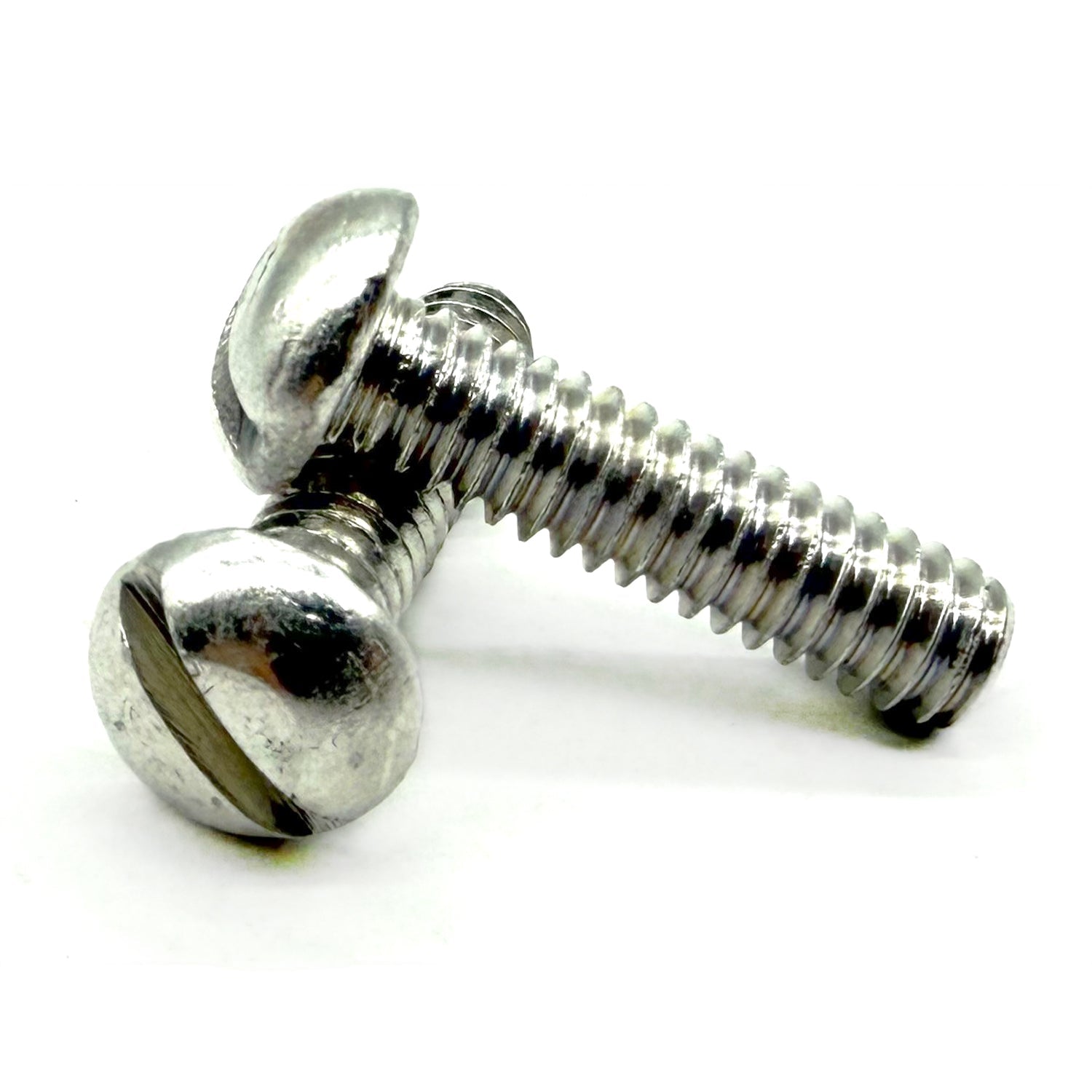 #8-32x3/4" Aluminum Slotted Round Head Machine Screw