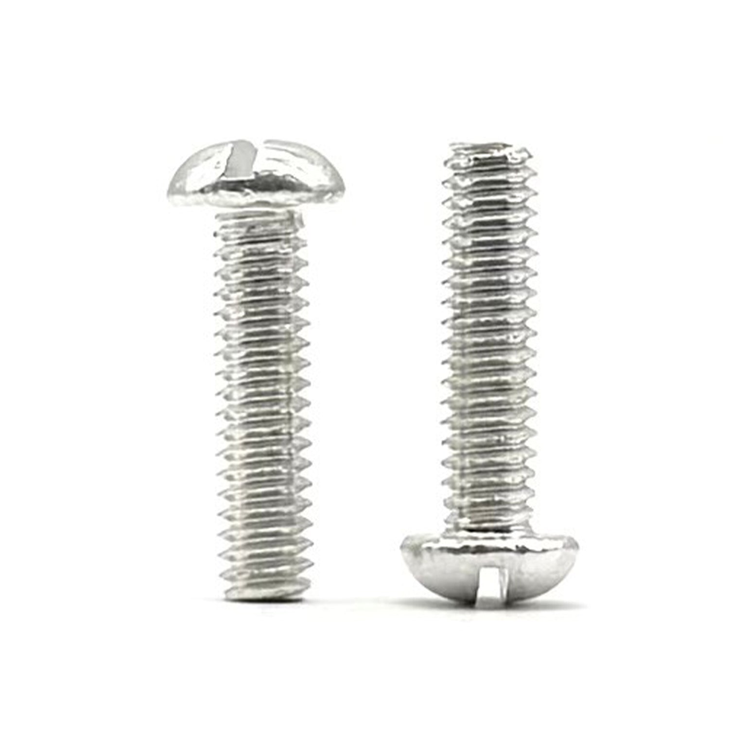 1/4"-20x2" Aluminum Slotted Round Head Machine Screw