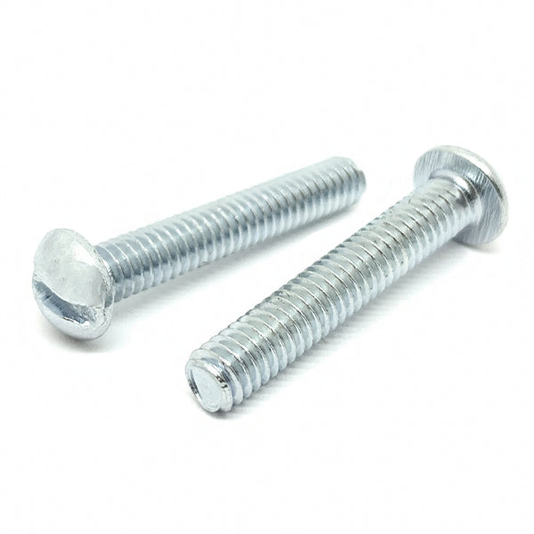 #8-32x7/8" Slotted Round Head Machine Screws Steel Zinc