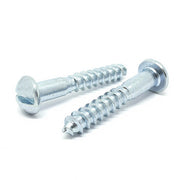 #8x3/4" Slotted Round Head Wood Screws Zinc Clear
