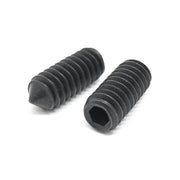 1/4-28x7/8" Alloy Cone Point Allen Socket Set Screw Black Oxide
