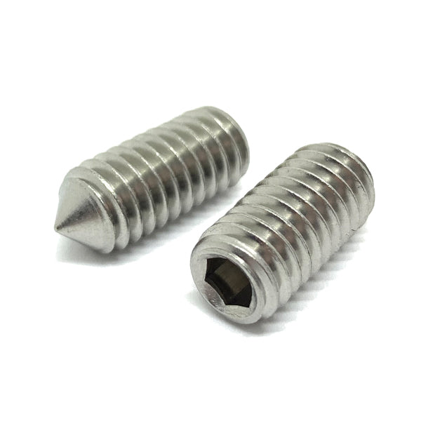 #10-32x1/4" Stainless Steel Cone Point Allen Socket Set Screw