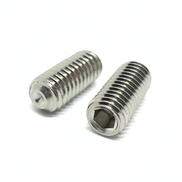 M6-1.0x12 Stainless Steel A2 Cup Point Allen Socket Set Screws