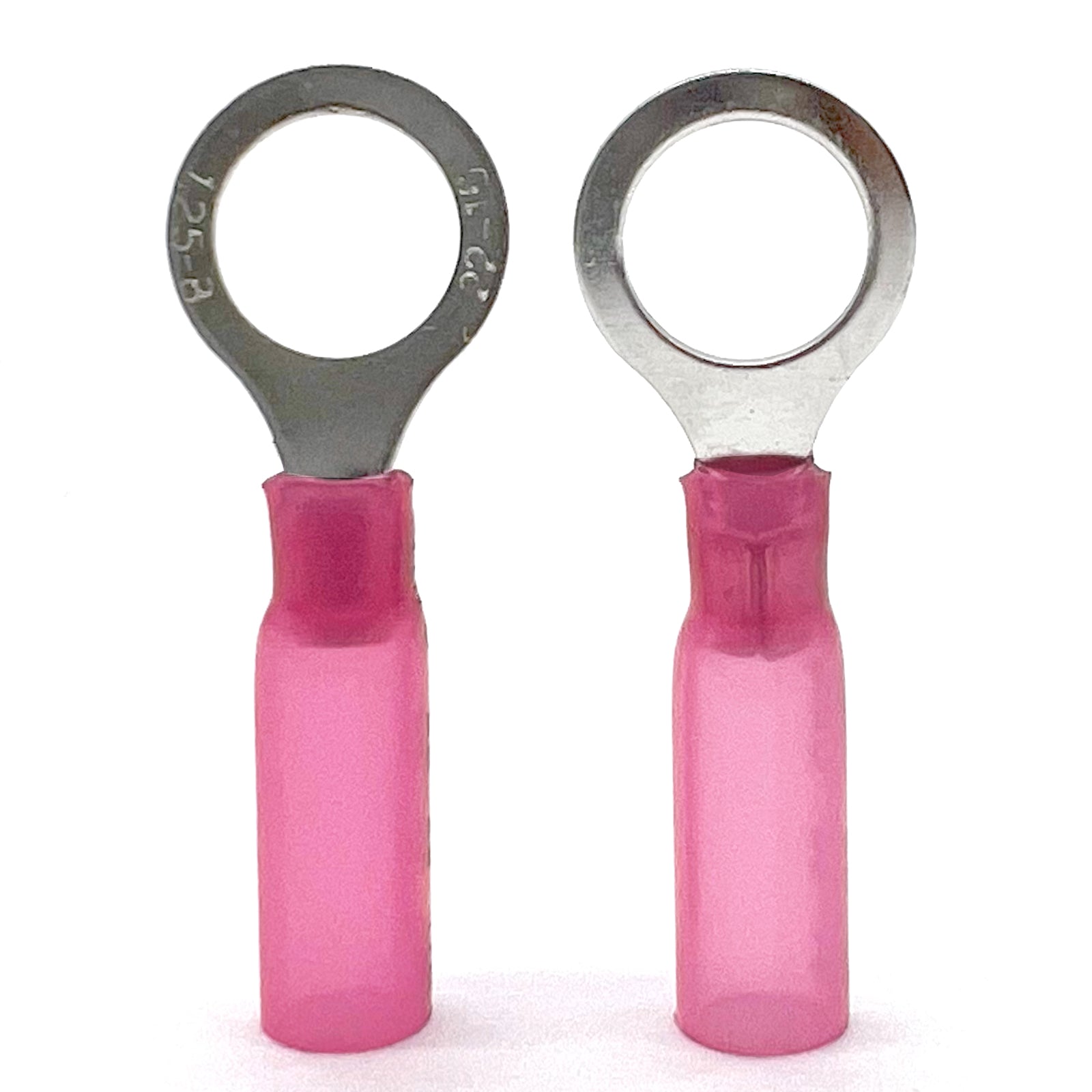 Red Heat Shrink Marine Grade #10 Diameter Ring Connectors, AWG 22-16