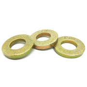3/8" USS Grade 8 Extra Thick Flat Washers Zinc Yellow