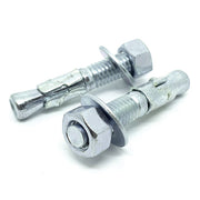 3/8-16x5" Wedge Anchor w/ Nut & Washer Zinc Clear Steel