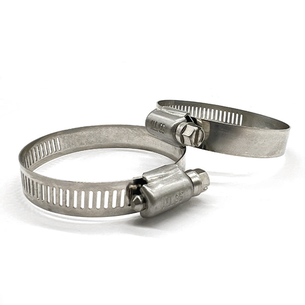 #28 Worm Gear Hose Clamp 304 Stainless w/ 5/16" Slotted Screw