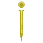 #8 Strong-Point Flat Head w/Nibs 8 x 1-1/4, T-20, Coarse, Type '17', Zinc Yellow