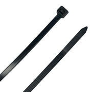 7.6" - 50LBS Nylon Cable Zip Ties UV Resistant Black