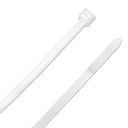 15" - 120LBS Natural Nylon Cable Zip Ties White