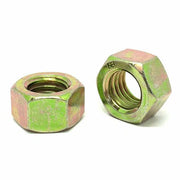 7/16"-14 Grade 8 Finished Hex Nuts Zinc Yellow