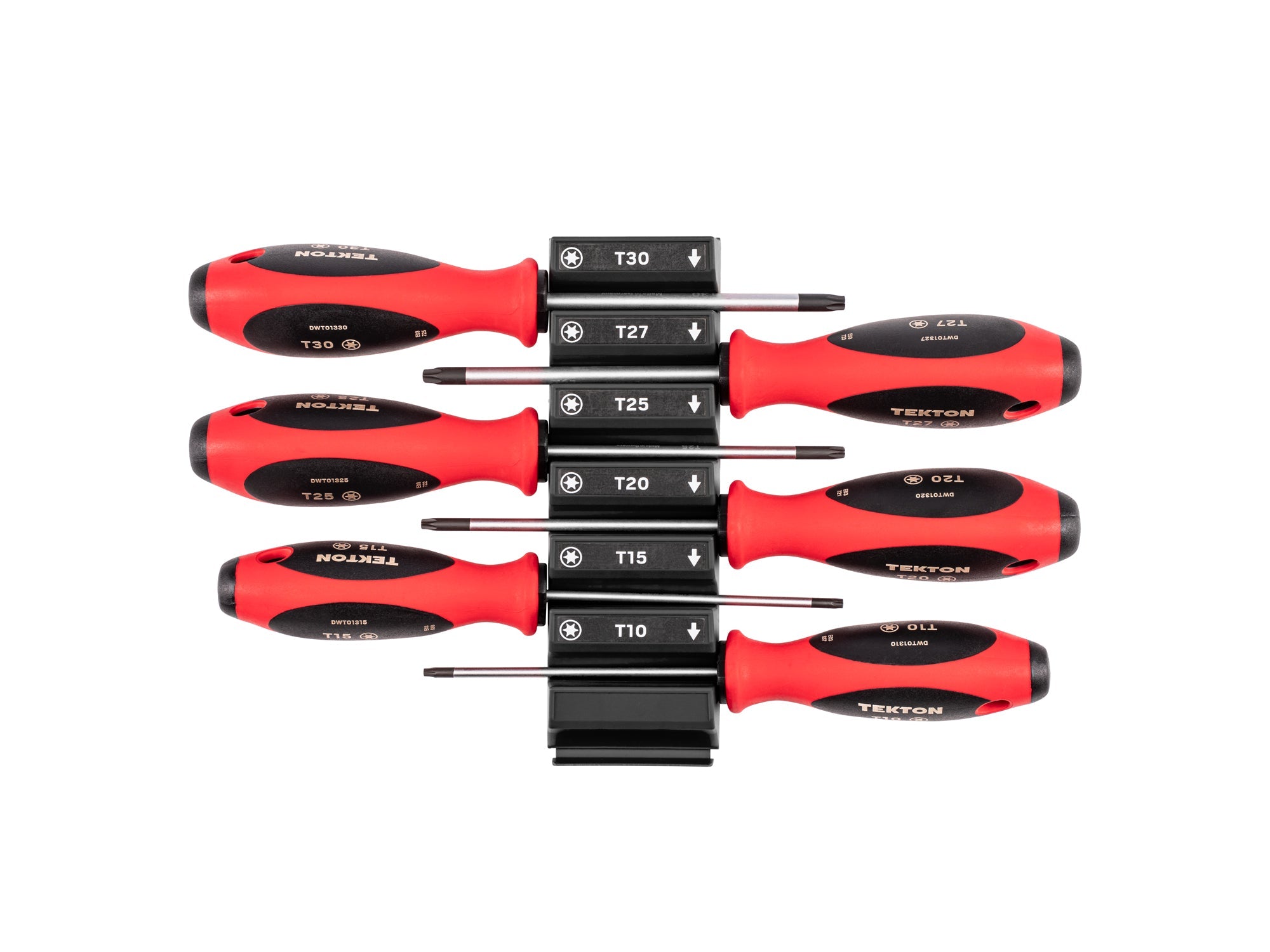 Torx Screwdriver Set with Modular Organizers - 4 Inch Shanks, 6-Piece (T10 - T30)