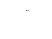 3 mm Flat End Hex L-Key