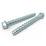 3/4x7" Tapking Heavy Duty Hex Washer Concrete Screws Zinc