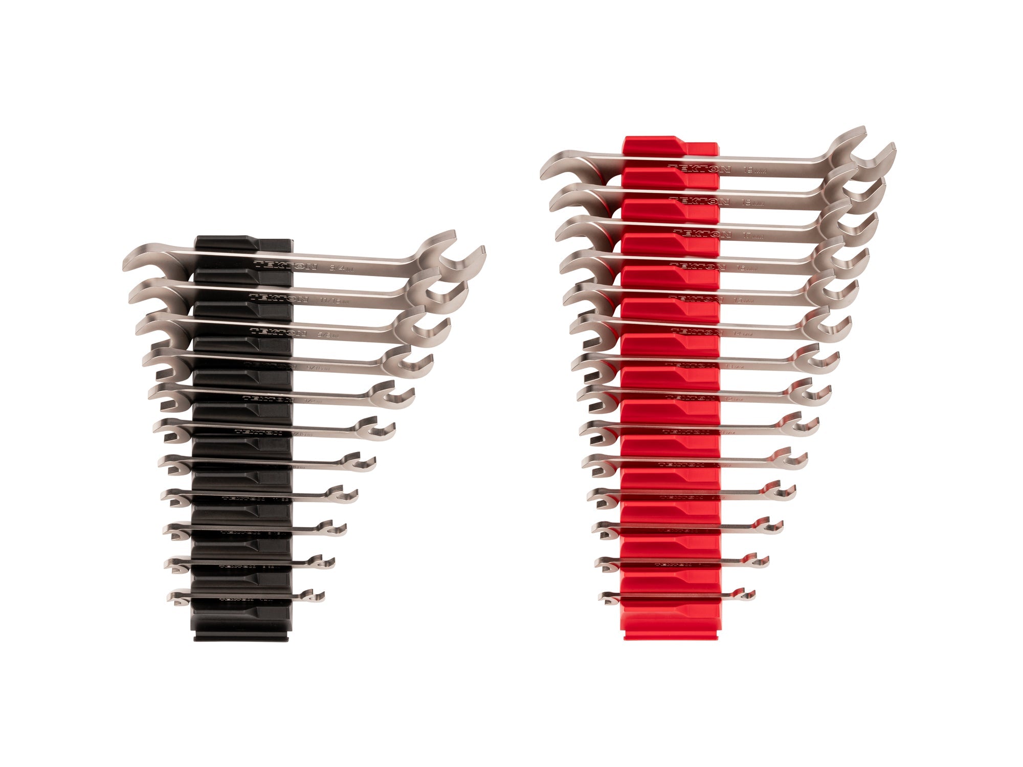 Angle Head Open End Wrench Set with Modular Organizers, 25-Piece (1/4-3/4 in., 6-19 mm)