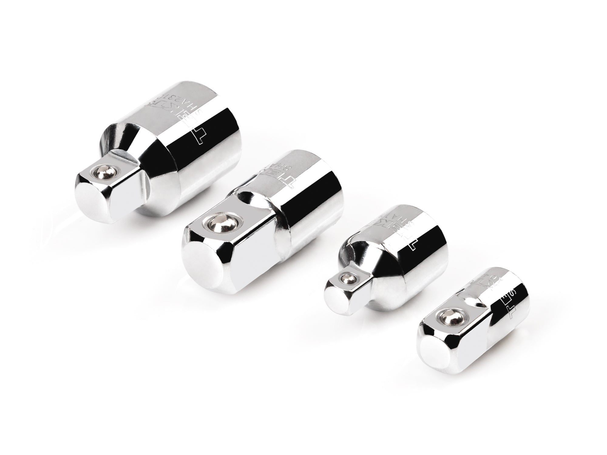 1/4, 3/8, 1/2 Inch Drive Adapter/Reducer Set (4-Piece)